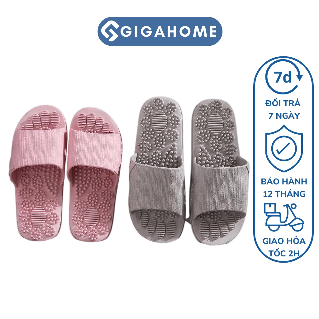 Dép Gai Mềm Dẻo Đi Trong Nhà, Phòng Tắm Massage Bấm Huyệt Chân GIGAHOME 7776