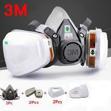 Bộ mặt nạ phòng độc 3M 6200 và phun thuốc sâu, phòng độc khói , chống bụi mịn PM2.5