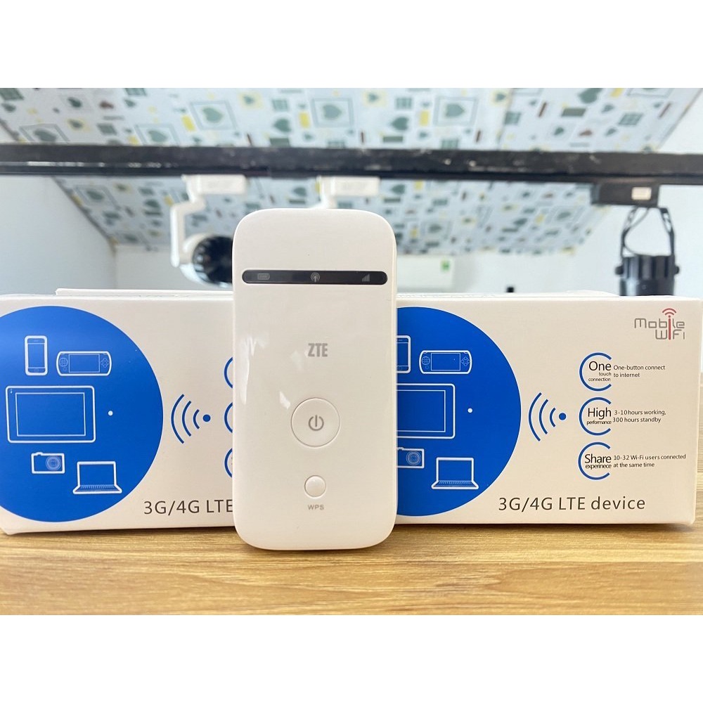 Bộ phát wifi di động ZTE MF65 đa mạng - Cục phát wifi từ sim 3G/4G MF65 chuẩn Tốc độ cao