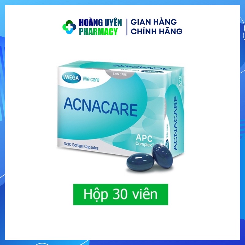 Viên uống Acnacare Mega - Hộp 30 viên