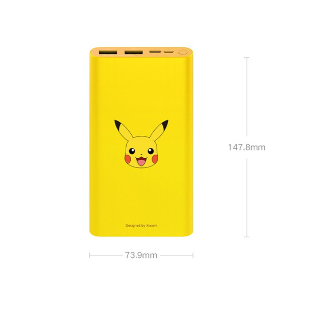 Sạc dự phòng Xiaomi Gen 3 Pikachu (phiên bản Pikachu Edison) - siêu đáng yêu