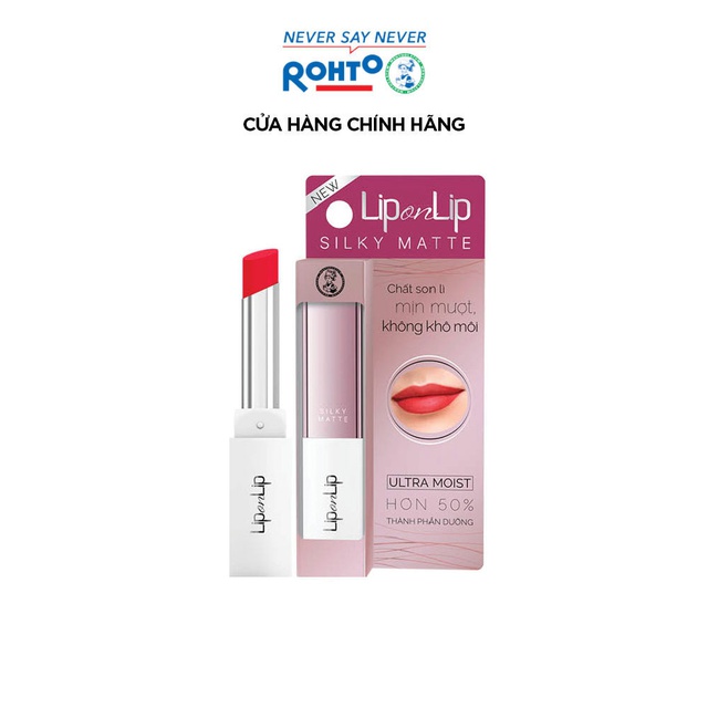 Son lì siêu mịn dưỡng tối ưu Lip On Lip Silky Matte 2,2g