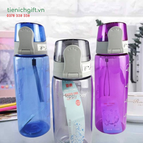 Bình Đựng Nước Thể Thao Quảng Cáo 800ml [ shop giao ngẫu nhiên mẫu mã và màu sắc ]