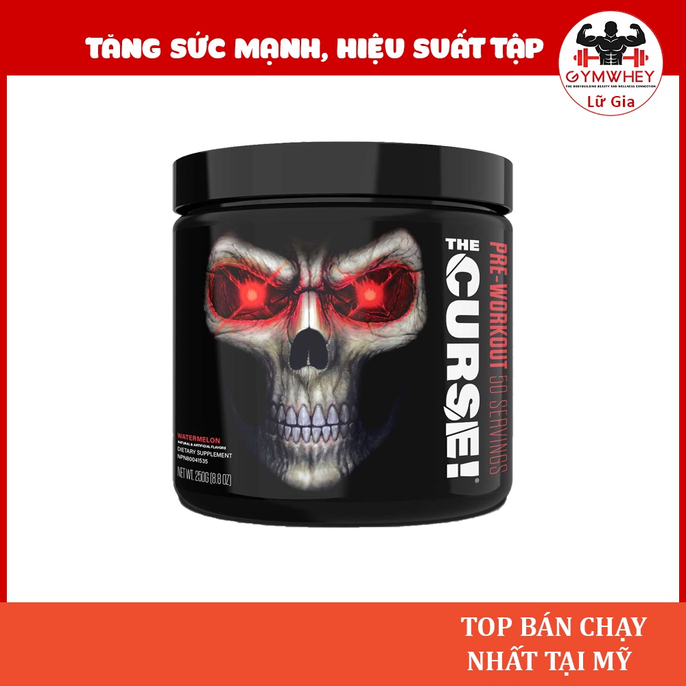 The Curse Pre Workout Tăng Sức Mạnh Và Hiệu Suất Buổi Tập - 50 Lần Dùng -  Authentic