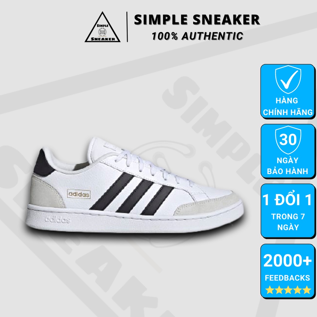 Giày Sneaker Adidas Grand Court SE Chính Hãng Giày Thể Thao Nam Adidas Màu Trắng Chuẩn Auth [FW3277] Simple Sneaker