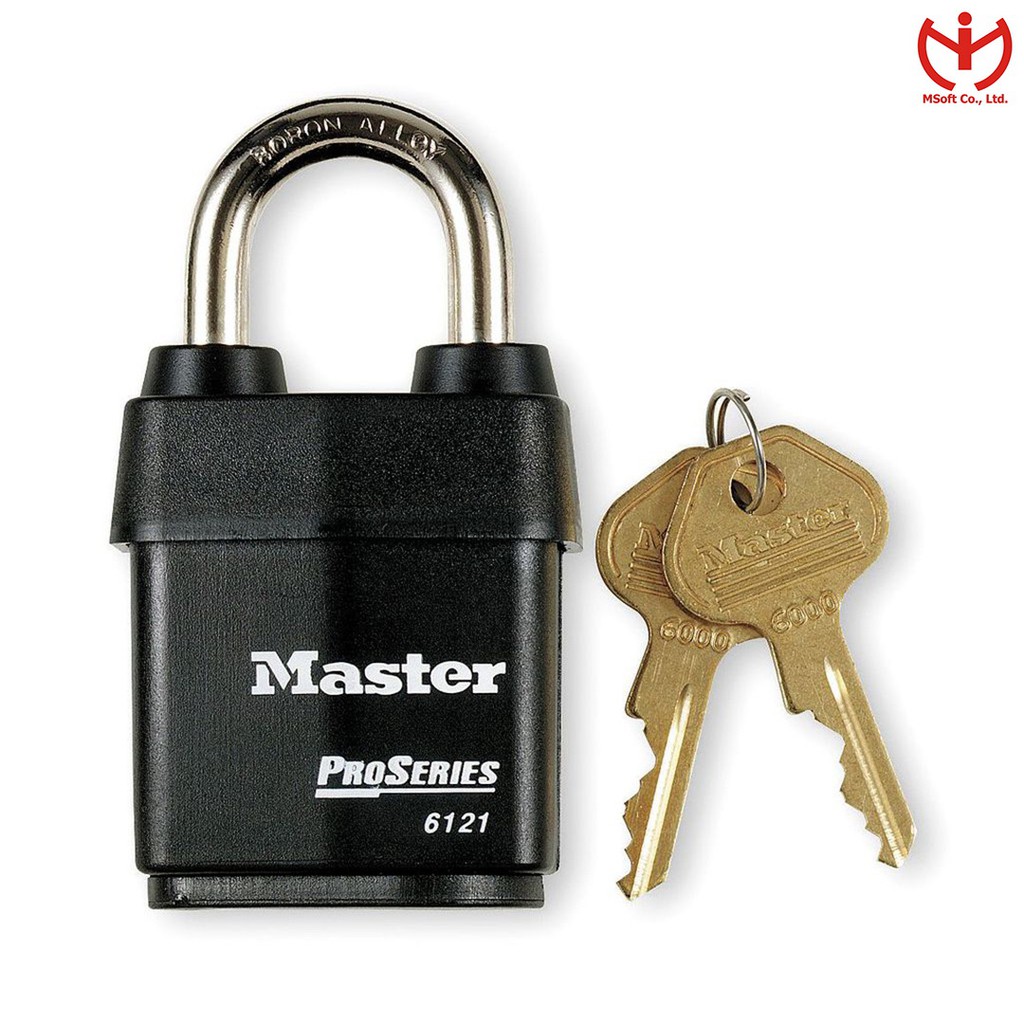 [Hỏa tốc HCM] Ổ khóa thép Master Lock 6121 D rộng 54mm dòng ProSeries - MSOFT