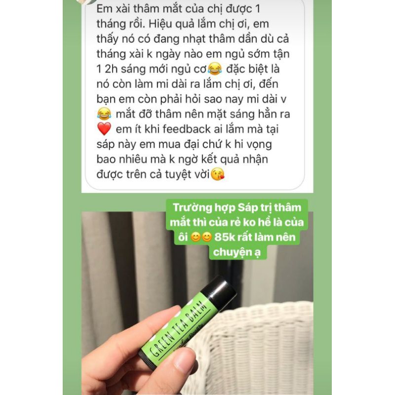 Sáp dưỡng mắt trà xanh handmade (Sunday Beauty) | BigBuy360 - bigbuy360.vn