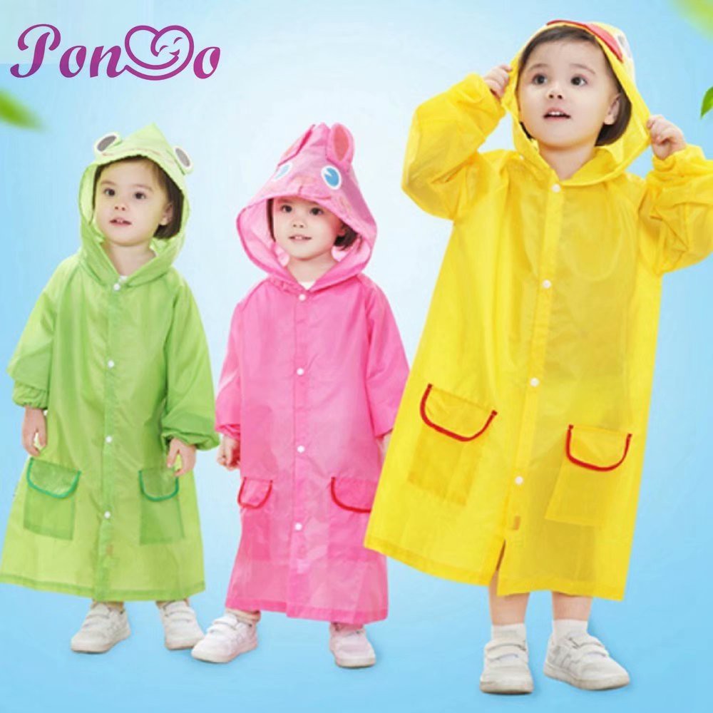 Áo Mưa Hình Động Vật Cho Bé Từ 2-9 Tuổi