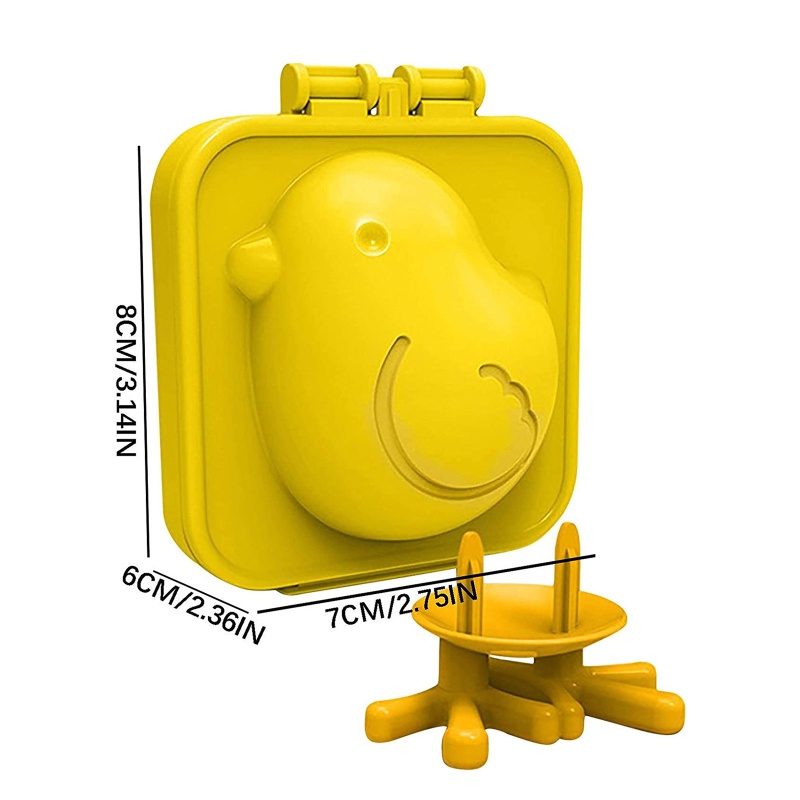 Khuôn Luộc Trứng Tạo Hình Gà Con Dễ Thương Tiện Dụng DIY