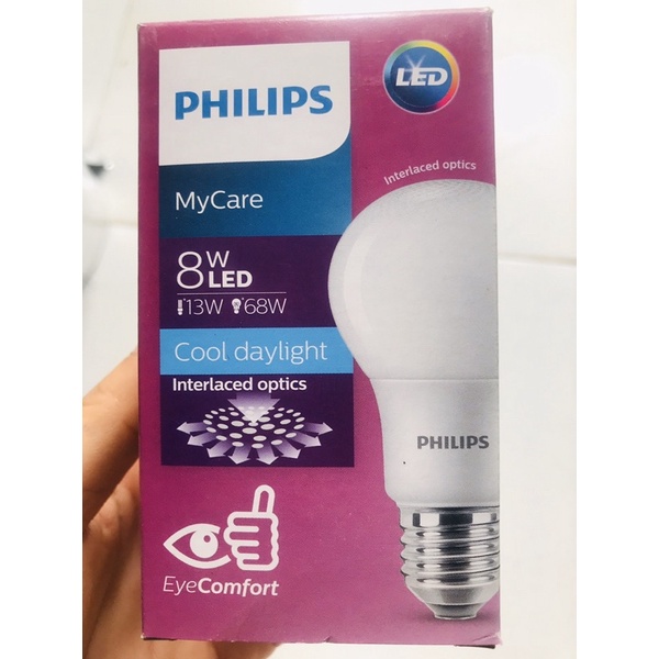 Bóng đèn Philips led bulb êm dịu cho mắt Mycare G9 công suất  E27 APR - sáng trắng/sáng vàng