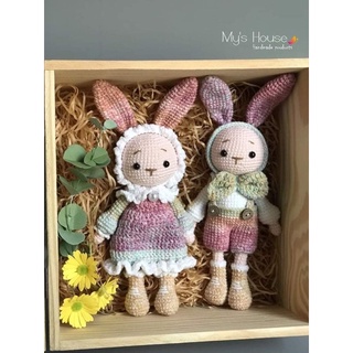 Thỏ bằng len handmade. Thỏ nhồi bông thủ công bằng len