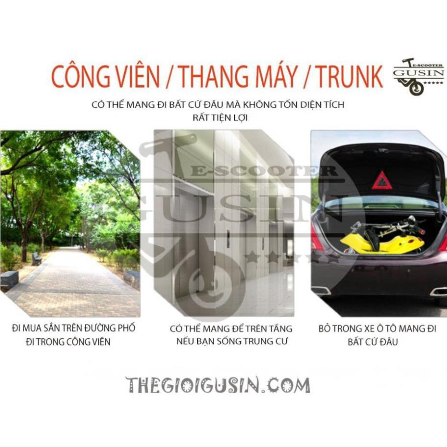 Xe Điện E-scooter mini Màu Hồng / GuSin Phân Phối Chính Hãng / Sỉ lẽ Toàn Quốc