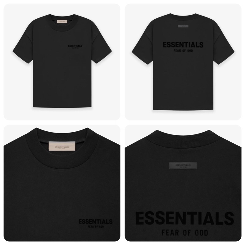 [Chính Hãng ] Áo Thun Đen Cao Cấp Essentials x Fear Of God