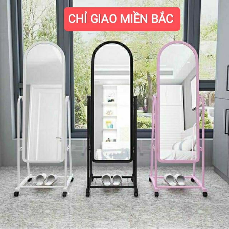 Gương Soi Toàn Thân Di Động Cao Cấp❤️❤️ Có Chân Bánh Xe❤️❤️Gương Đứng loại 1❤️❤️Kiểu Dáng Hàn Quốc.