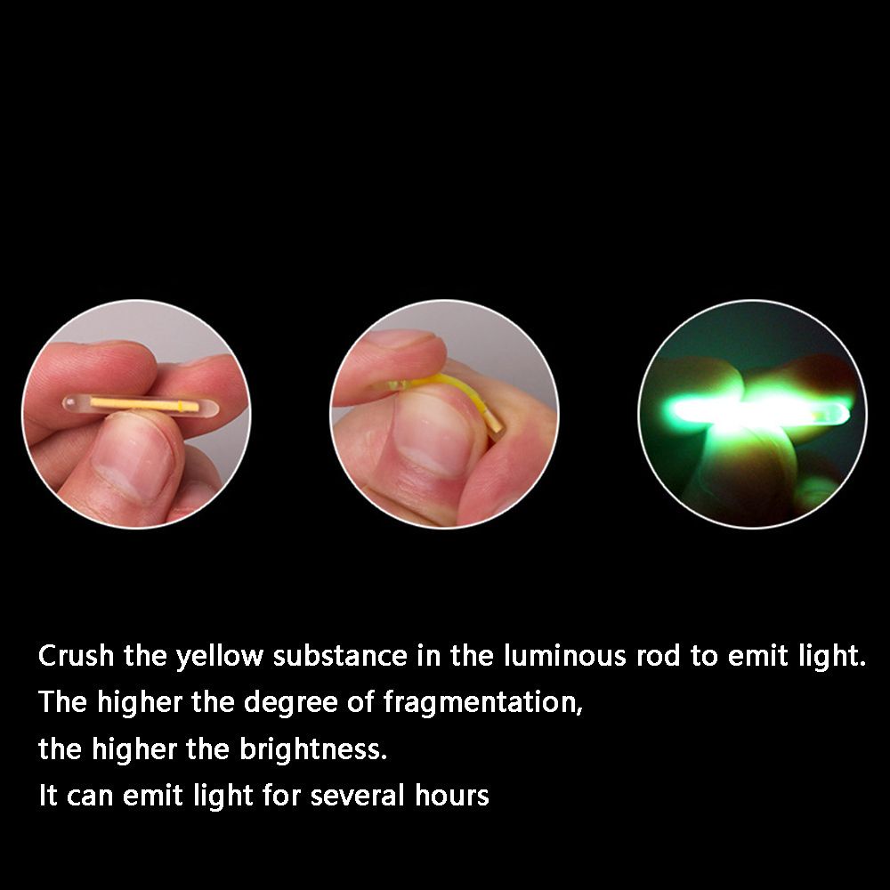 Set 50 que dạ quang siêu sáng dùng cho câu cá ban đêm