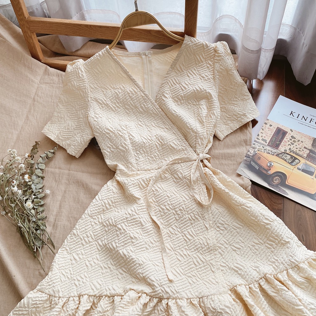 ĐẦM XÔ HOA NỔI ĐẮP CHÉO CHÂN BÈO | BigBuy360 - bigbuy360.vn