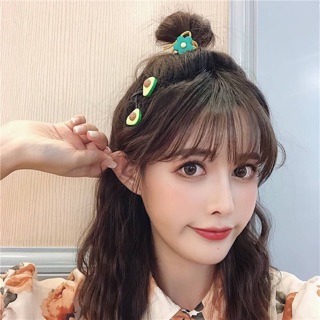 Kẹp tóc/ cột tóc/ huy hiệu bơ