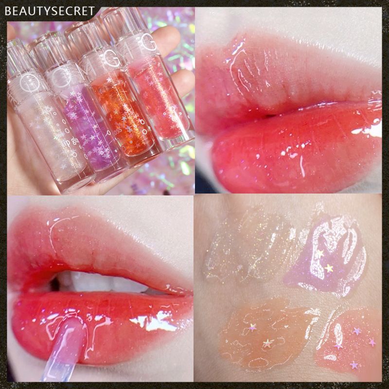 (Hàng Mới Về) Son Môi Dưỡng Ẩm Màu Bóng Xinh Xắn Omga