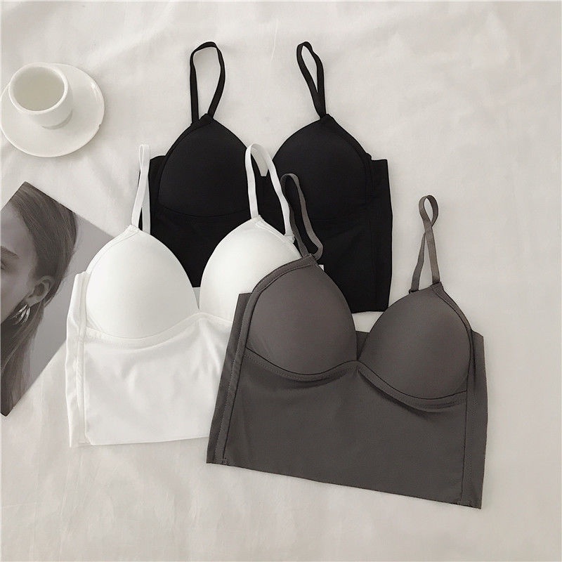 Áo Ống Bằng Lụa Mát Thiết Kế Dây Đan Lưng Thời Trang Mùa Hè Cho Nữ