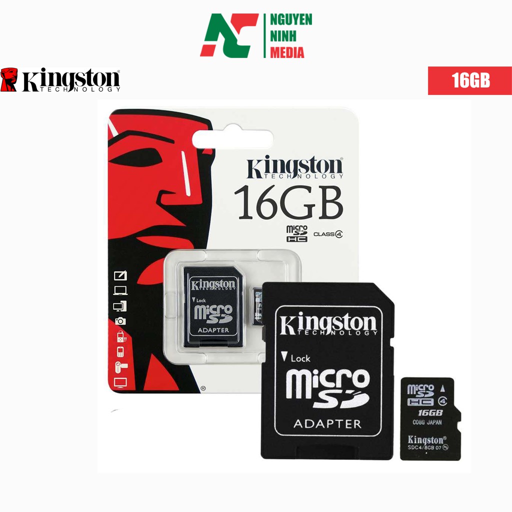 Thẻ nhớ Micro SD Kingston 16G chính hãng bảo hành 5 năm | WebRaoVat - webraovat.net.vn