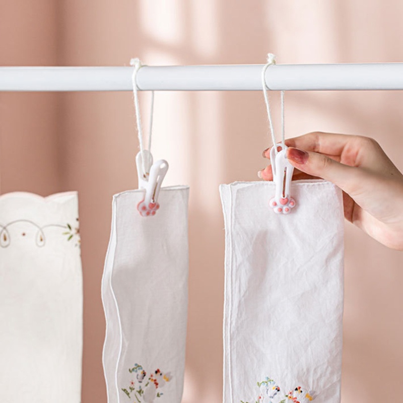 Set 12 Kẹp Quần Áo Mini Dễ Thương Chống Nhăn Tiện Dụng