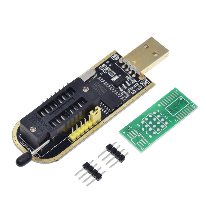 Mô đun CH341A 24 25 Series EEPROM Flash BIOS USB + kẹp SOIC8 SOP8 cho EEPROM 93CXX / 25CXX / 24CXX | BigBuy360 - bigbuy360.vn