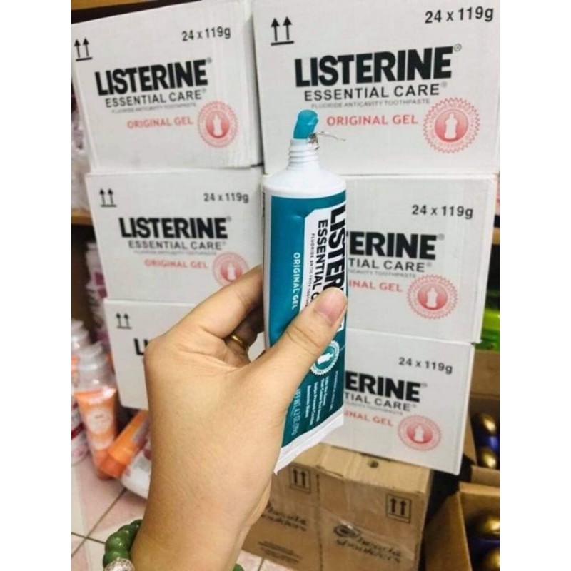 mg76 kem đánh răng Listerine của Mỹ