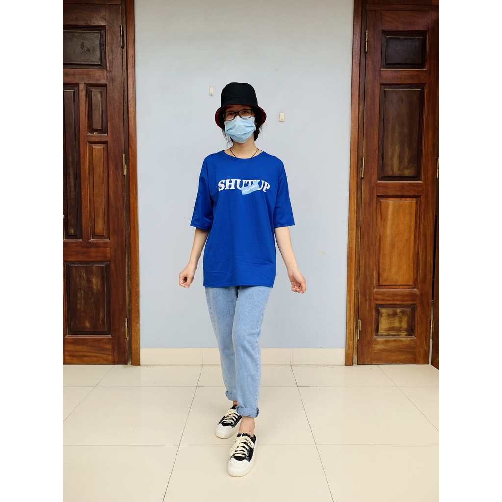 Áo thun tay lỡ unisex form rộng, áo phông nam nữ ATL506