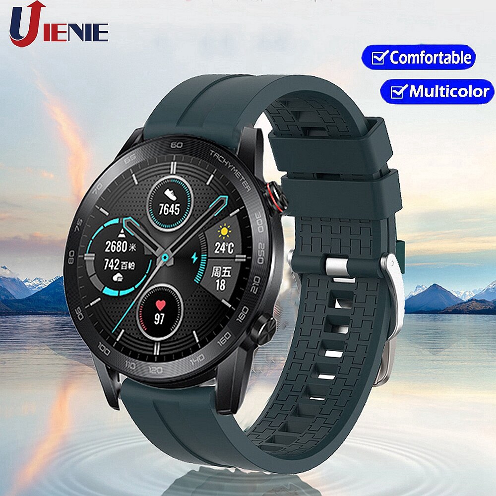 Dây đeo silicon 22mm cho đồng hồ thông minh Huawei Gt Gt2 46mm/Honor Magic 2 46mm
