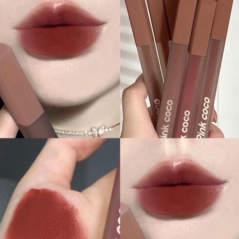 Son Kem Lì Pinkco Mềm Mịn Như Nhung Không Dễ Phai Màu Và Không Dính Cốc