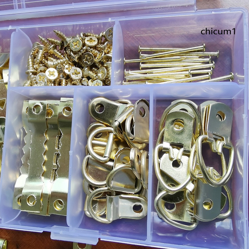 Set 180 Móc Treo Khung Ảnh Hình Răng Cưa Chữ D