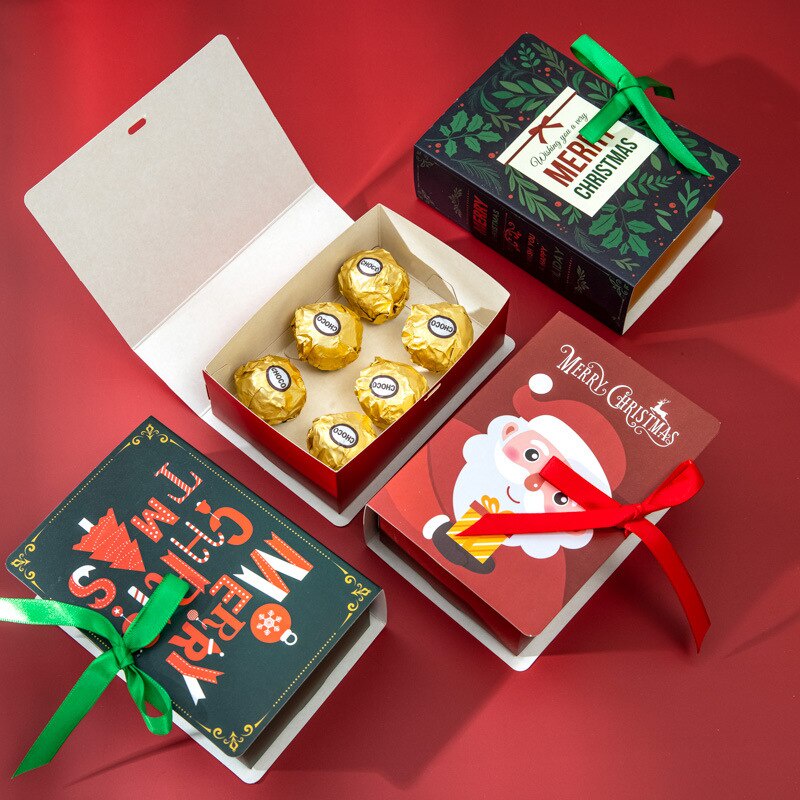 Túi Giấy Đựng Quà Giáng Sinh / Kẹo In Họa Tiết Ông Già Noel Dễ Thương