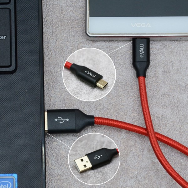 DÂY CÁP MICRO USB 1 M EVALU LTM-01