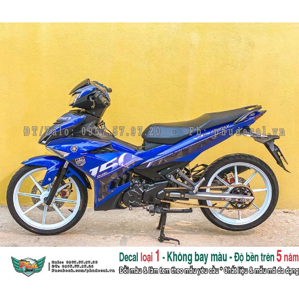 Tem rời xe Exciter 150 Y15ZR Xanh (A)