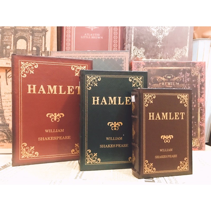 BỘ SÁCH VINTAGE HAMLET CỔ ĐIỂN- TRANG TRÍ VINTAGE - TRANG TRÍ QUÁN CÀ PHÊ