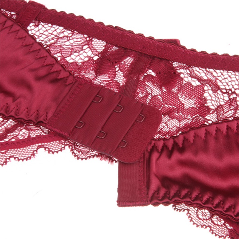 Đai quần lót VARSBABY N054 phối ren màu đen/ đỏ rượu vang/ tím quyến rũ thời trang cho nữ