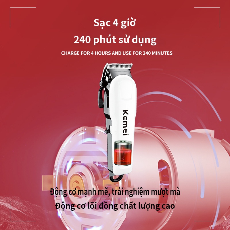 Máy cắt tóc chuyên nghiệp Màn hình LCD có thể sạc lại Trang chủ Máy cắt tóc điện