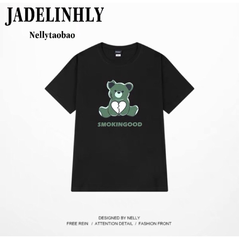 Áo phông nelly heybig sale (có sẵn) gấu xanh smokingood