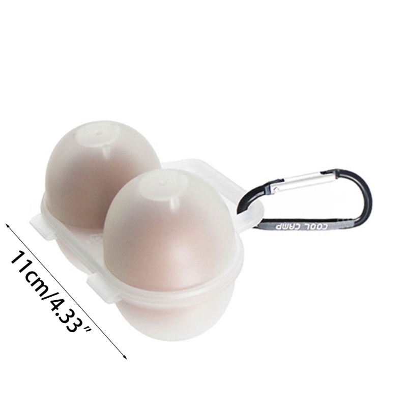Hộp Đựng Trứng 2 Tầng Siêu Trong Suốt Tiện Dụng Mang Theo Du Lịch Dã Ngoại