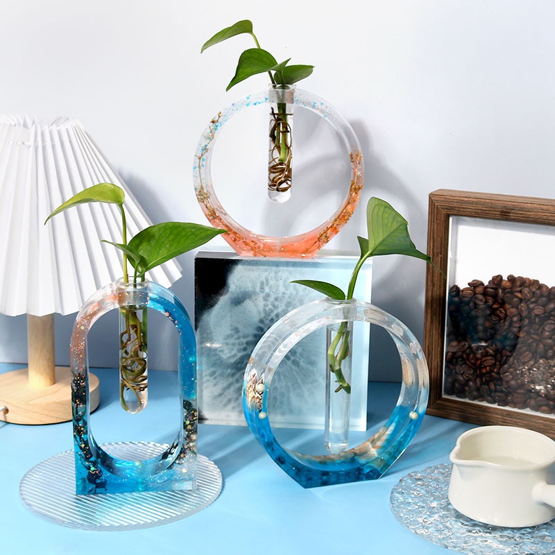 Khuôn Silicone Làm Bình Hoa Thủy Canh DIY
