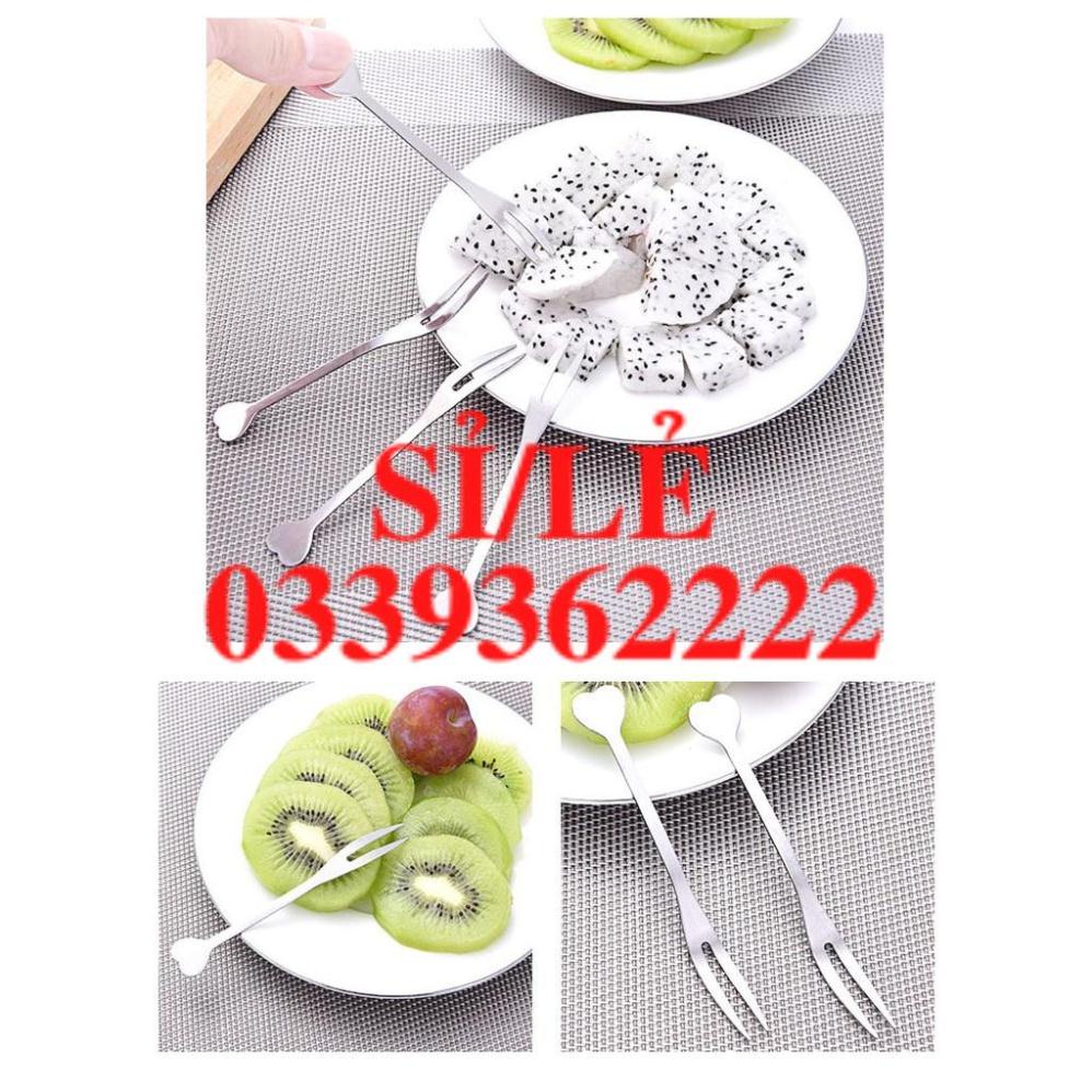 [ HAIANHSHOP ] Set 6 dĩa inox ăn trái cây bền đẹp &gt;