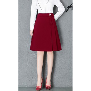 Chân Váy Chữ A Đỏ Đô