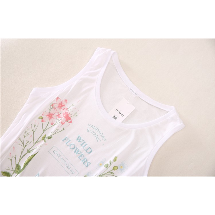 Áo Ba Lỗ Nữ Oysho Chất Cotton Mịn Mát