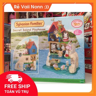 [HÀNG CHÍNH HÀNG] Đồ Chơi Nhà Trên Hòn Đảo Bí Mật Sylvanian Families Gia Đình Thỏ 5229