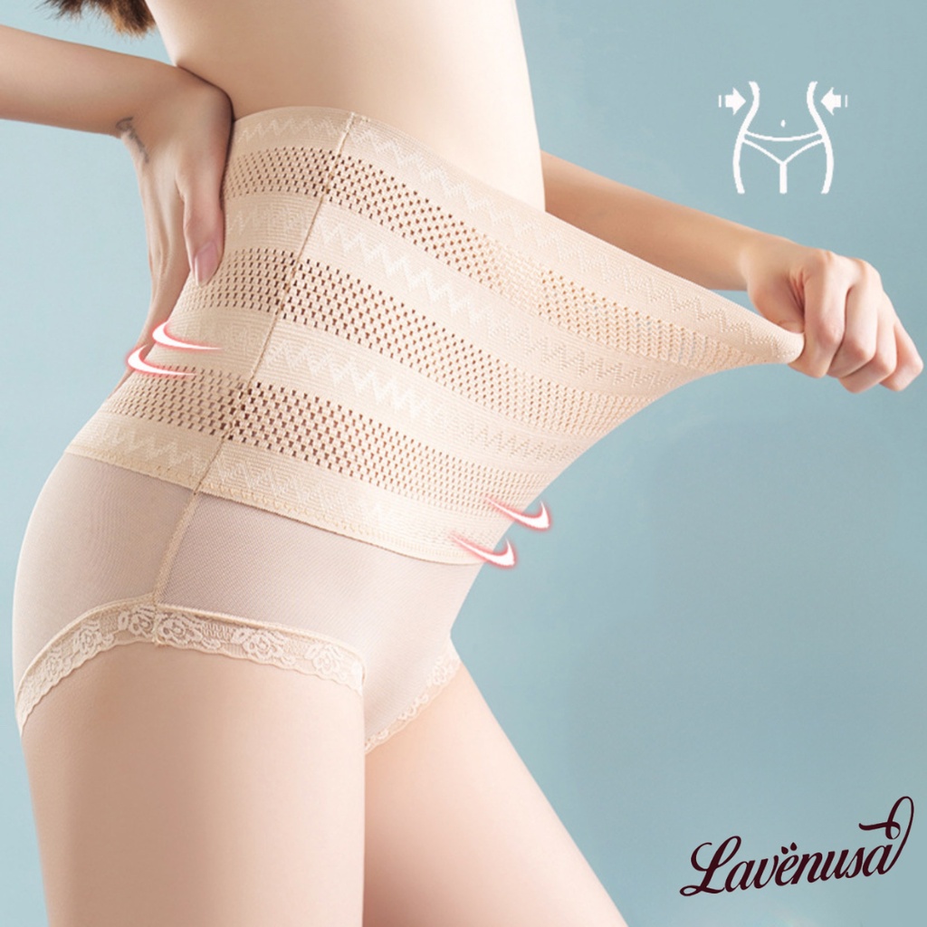 Quần lót nữ cạp cao gen bụng giúp eo thon thoáng khí thoải mái LAVENUSA QL105