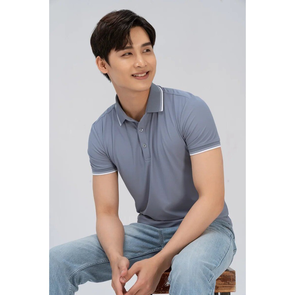 Áo Polo nam cổ bẻ phối vải Airycool Cotton xuất xịn,chuẩn form,sang trọng-lịch lãm với họa tiết bo kẻ mát,trẻ trung Yody | BigBuy360 - bigbuy360.vn
