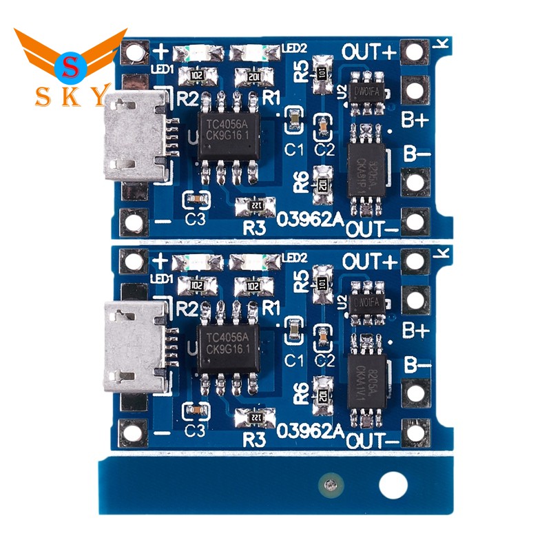 Set 2 bảng mạch sạc pin Lithium 5v Micro USB 1a 18650 M7 chuyên dụng