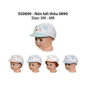 Nón kết thêu BabyOne, SS0890