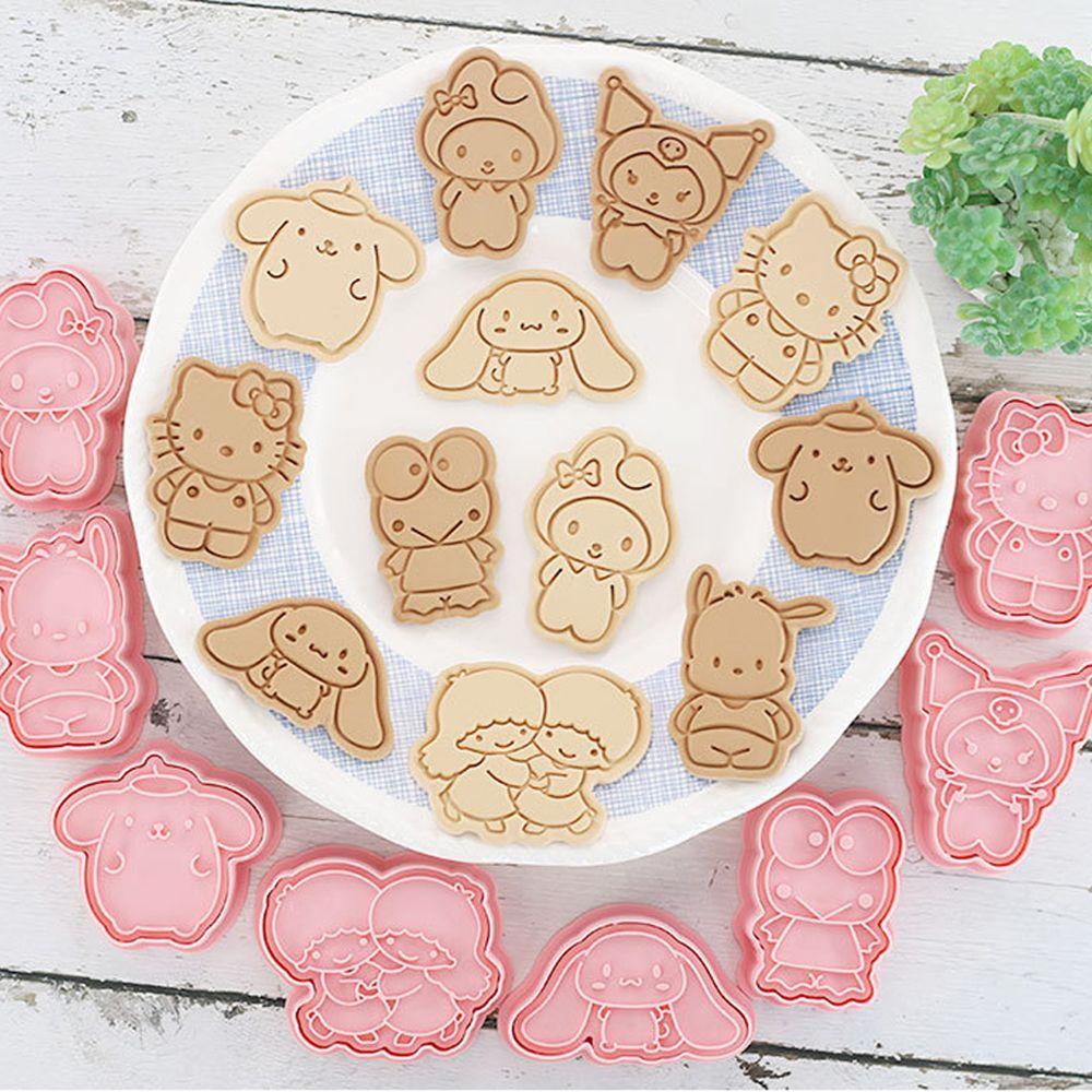 Khuôn bánh quy wanxi kuromi bánh ép bằng nhựa trang trí bánh ngọt dụng cụ nướng bánh phụ kiện nhà bếp bộ cắt bánh quy