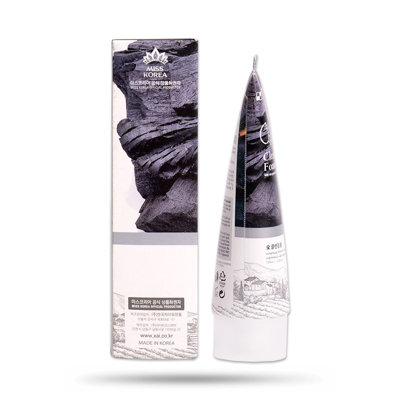 SỮA RỬA MẶT THAN HOẠT TÍNH SẠCH SÂU NGỪA MỤN 3W CLINIC CHARCOAL CLEANSING FOAM 100ml - Hàn Quốc Chính Hãng